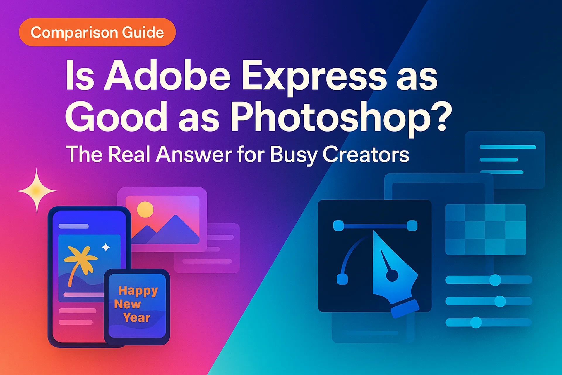 Is Adobe Express as Good as Photoshop? The Real Answer for Busy Creators